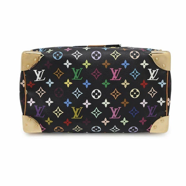 ルイヴィトン ハンドバッグ モノグラム・マルチカラー スピーディ30 M92642 LOUIS VUITTON ブラック 黒