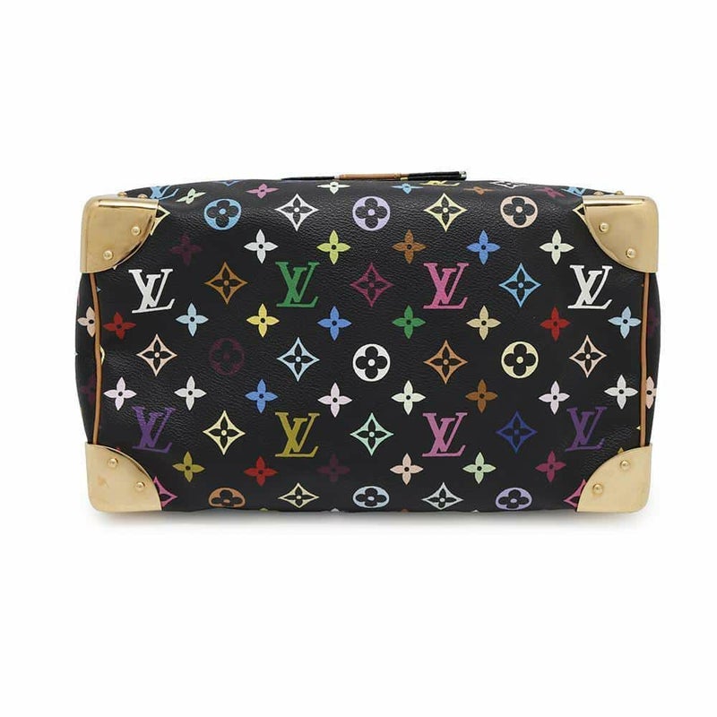 ルイヴィトン ハンドバッグ モノグラム・マルチカラー スピーディ30 M92642 LOUIS VUITTON ブラック 黒
