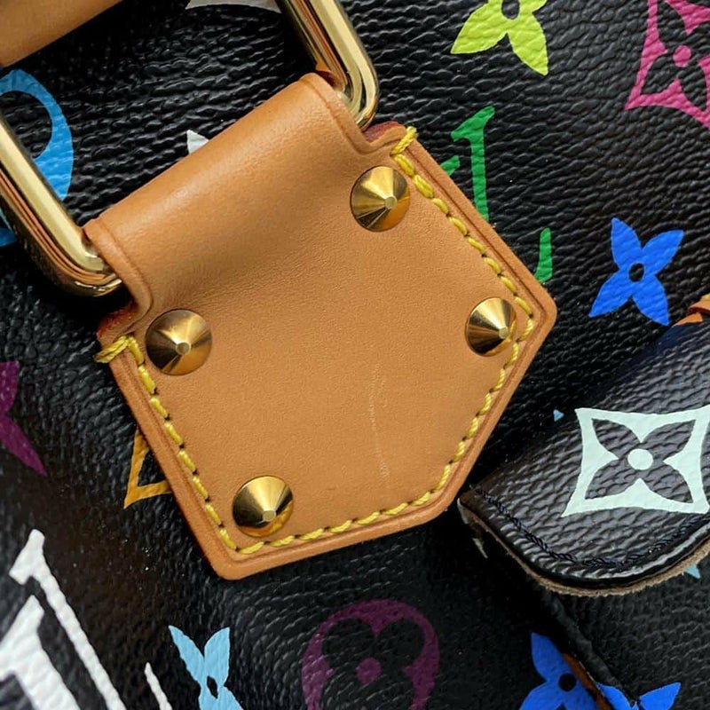 ルイヴィトン ハンドバッグ モノグラム・マルチカラー スピーディ30 M92642 LOUIS VUITTON ブラック 黒