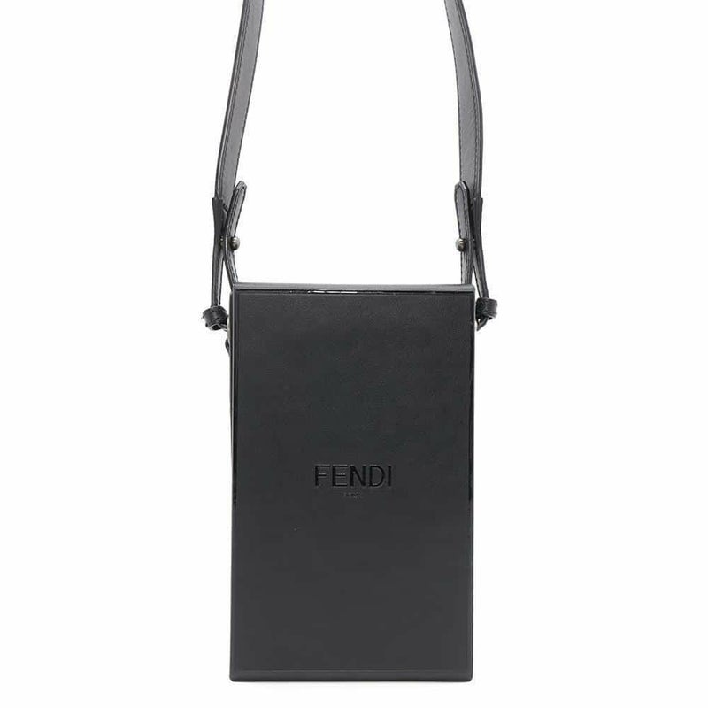 フェンディ ショルダーバッグ 縦型ボックス レザー 7VA519 FENDI 黒