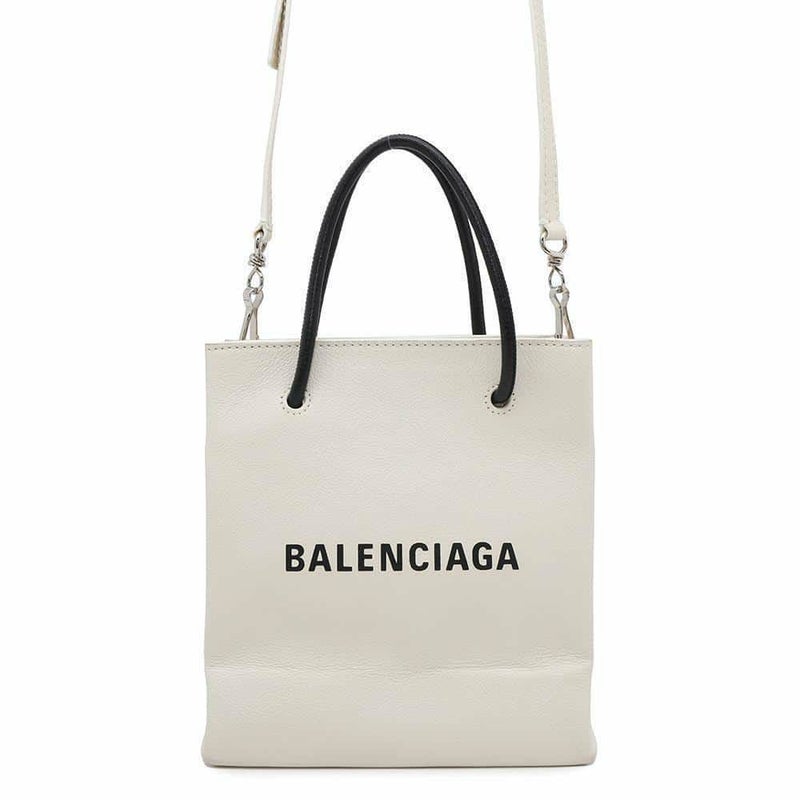 バレンシアガ ハンドバッグ ショッピングトートXXS レザー 528655 BALENCIAGA 2way 白