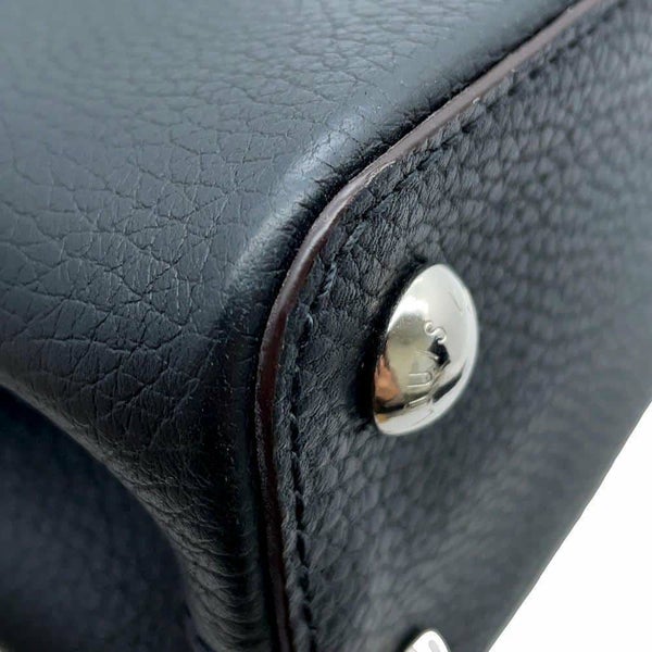 ルイヴィトン ハンドバッグ トリヨンレザー/パイソン カプシーヌBB LOUIS VUITTON 2wayショルダーバッグ ブラック 黒