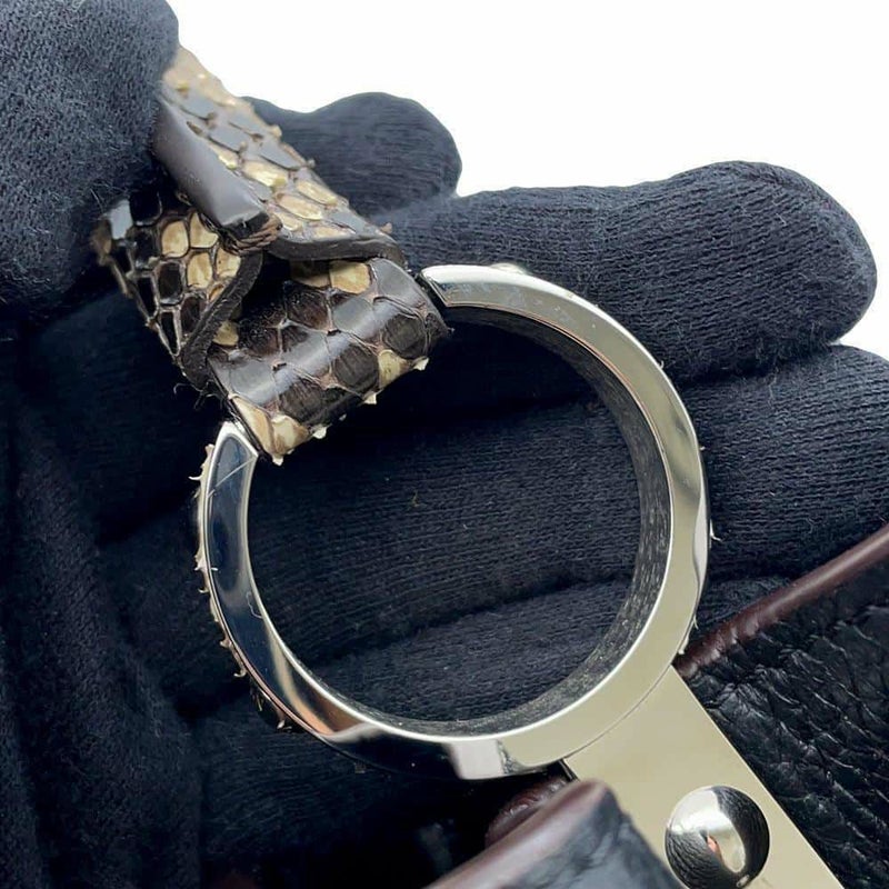 ルイヴィトン ハンドバッグ トリヨンレザー/パイソン カプシーヌBB LOUIS VUITTON 2wayショルダーバッグ ブラック 黒