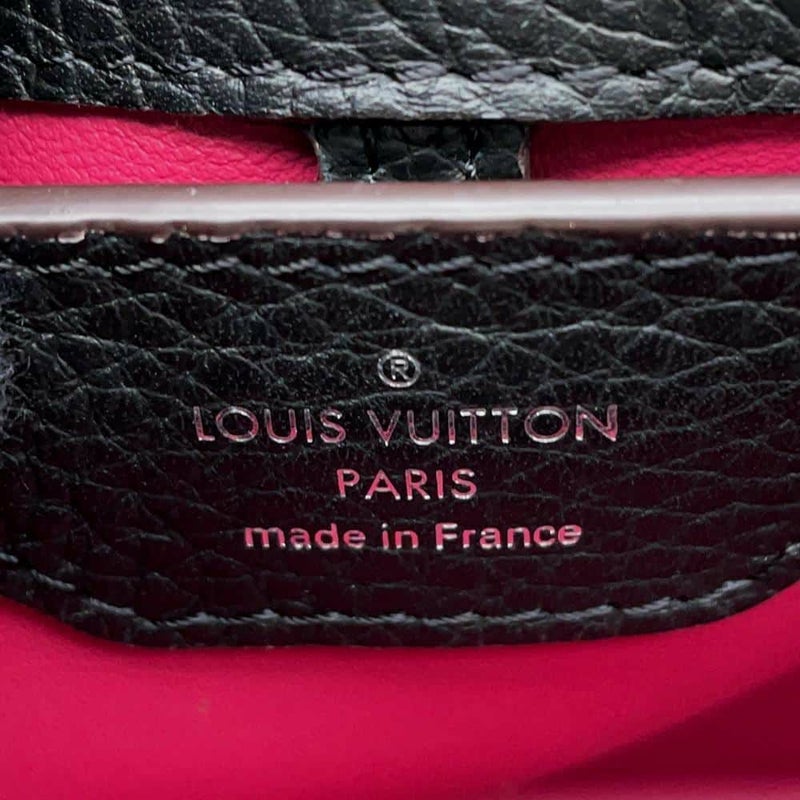 ルイヴィトン ハンドバッグ トリヨンレザー/パイソン カプシーヌBB LOUIS VUITTON 2wayショルダーバッグ ブラック 黒