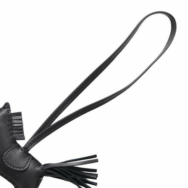 エルメス バッグチャーム ロデオ PM ブラック ラムスキン U刻印 HERMES 黒 ソーブラック