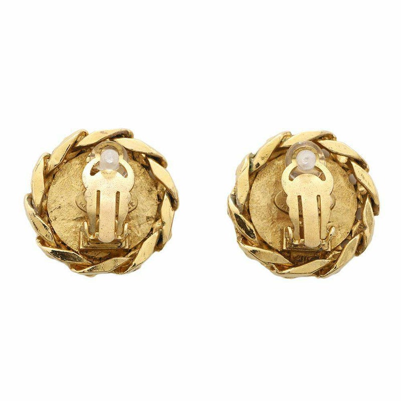 シャネル イヤリング ココマーク チェーンモチーフ ラインストーン 23 CHANEL アクセサリー