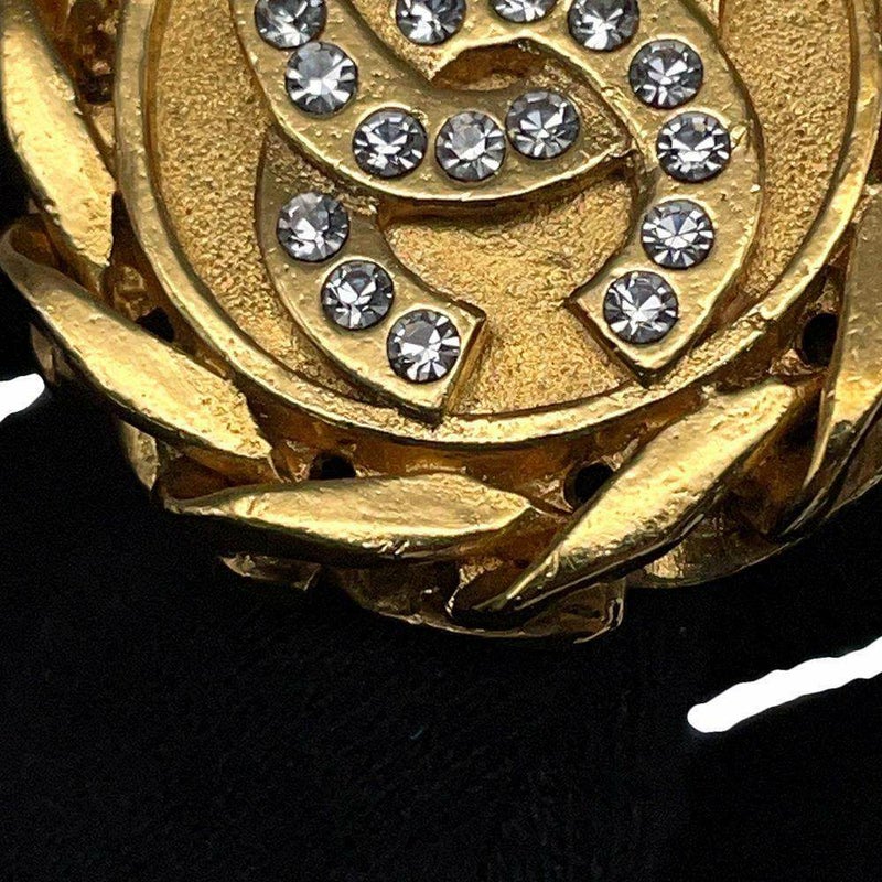 シャネル イヤリング ココマーク チェーンモチーフ ラインストーン 23 CHANEL アクセサリー