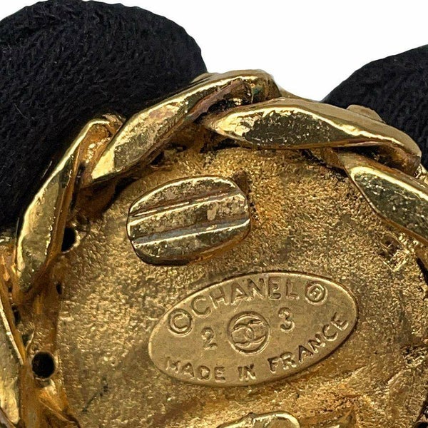 シャネル イヤリング ココマーク チェーンモチーフ ラインストーン 23 CHANEL アクセサリー