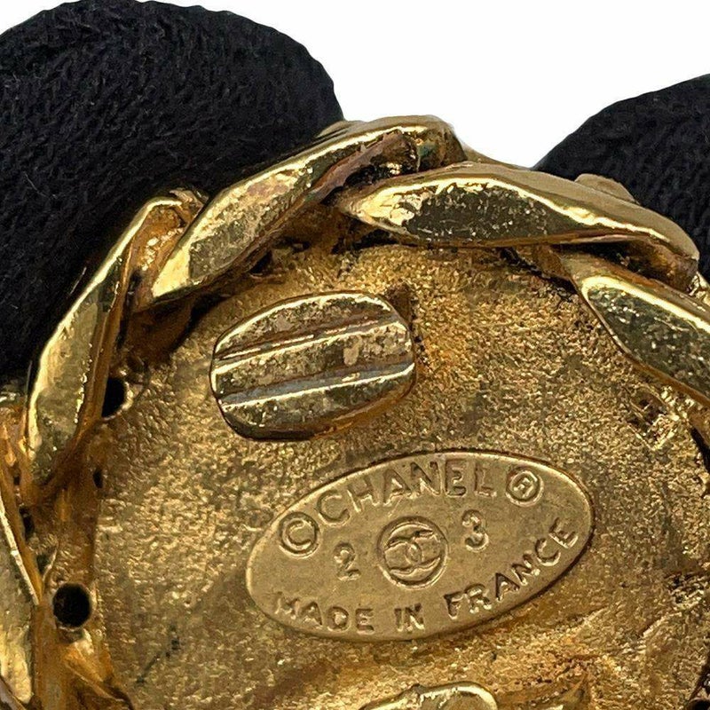 シャネル イヤリング ココマーク チェーンモチーフ ラインストーン 23 CHANEL アクセサリー