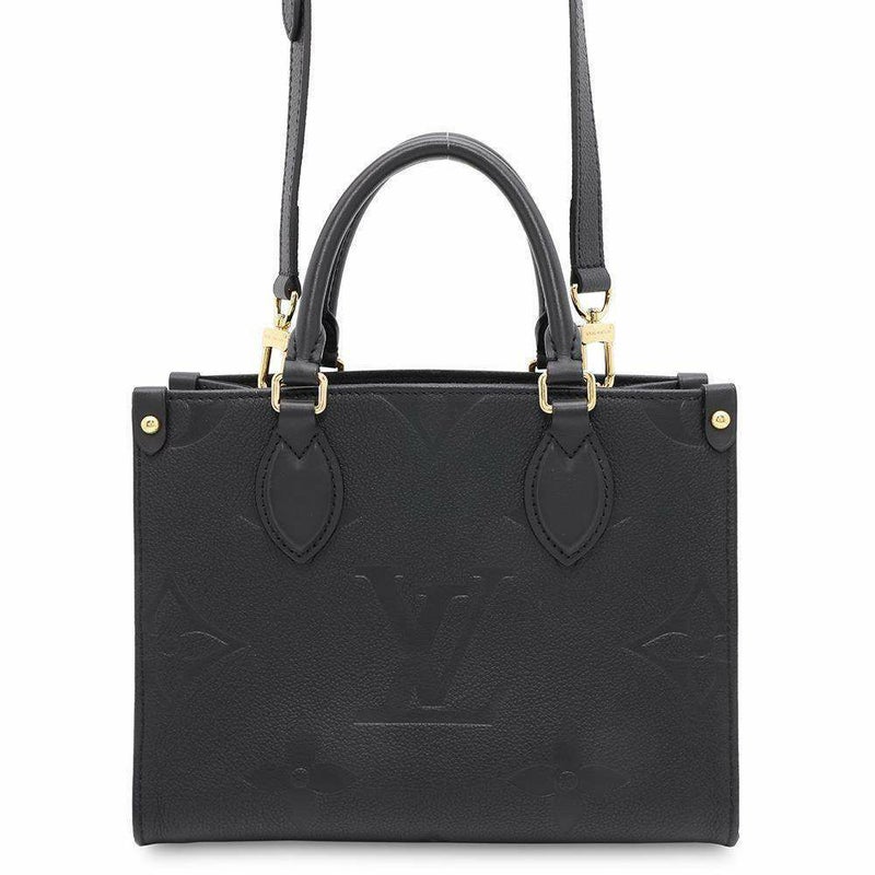 ルイヴィトン ハンドバッグ モノグラム・アンプラント オンザゴーPM M45653 黒 ブラック 2way