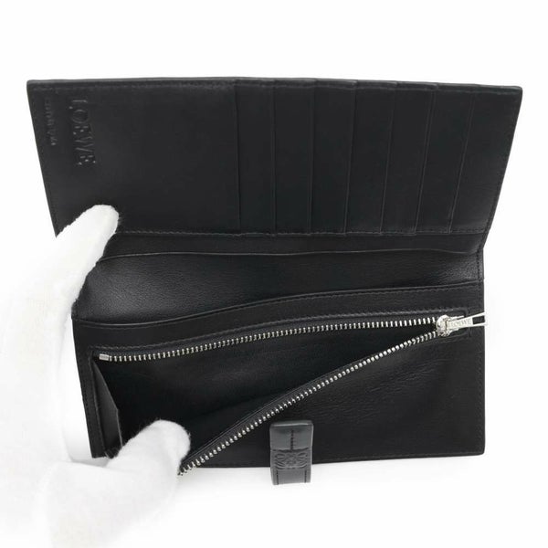 ロエベ 長財布 バーティカル ウォレット ラージ レザー LOEWE 財布 黒