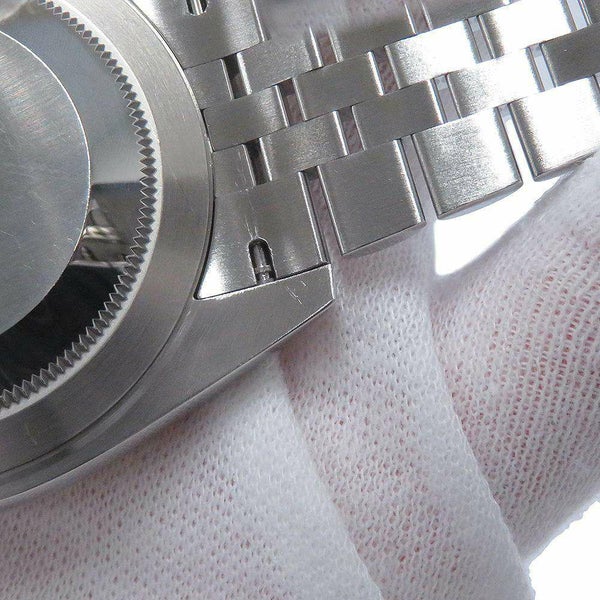 ロレックス デイトジャスト41 SS/K18WG ランダムシリアル ルーレット 126334 ROLEX 腕時計 スレート文字盤