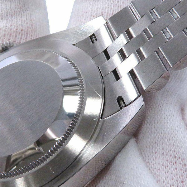 ロレックス デイトジャスト41 SS/K18WG ランダムシリアル ルーレット 126334 ROLEX 腕時計 スレート文字盤