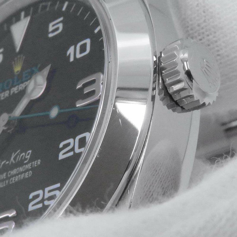 ロレックス エアキング ランダムシリアル ルーレット 116900 ROLEX 腕時計 黒文字盤