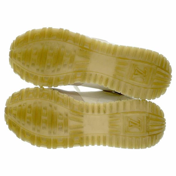 ルイヴィトン スニーカー モノグラム・デニム ランアウェイ・ライン スニーカー サイズ38 1ABIVC 靴 白