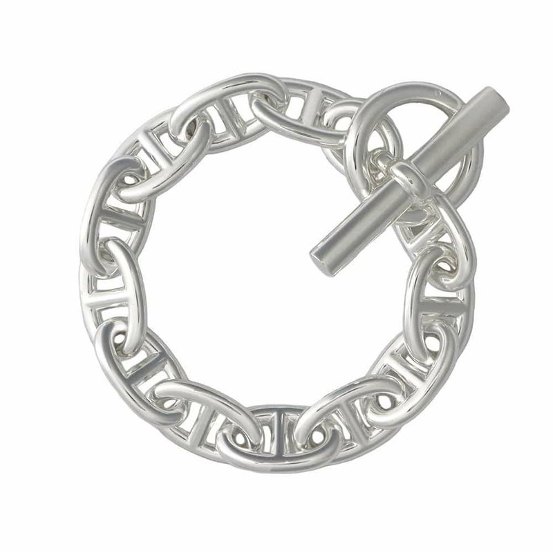 エルメス ブレスレット シェーヌダンクルTGM 12コマ SV925シルバー HERMES ジュエリー