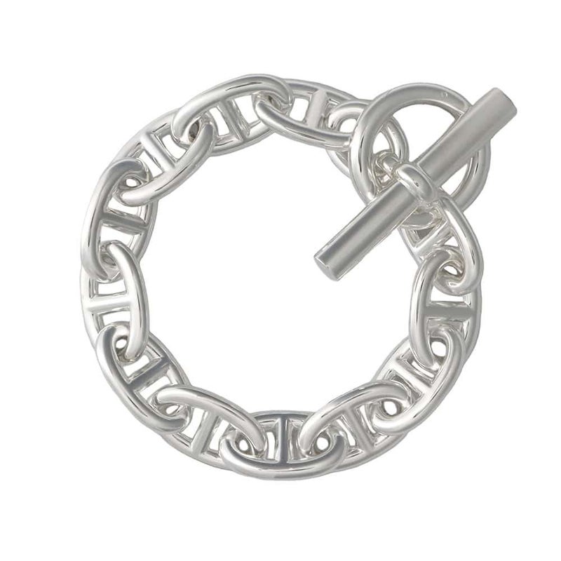 エルメス ブレスレット シェーヌダンクルTGM 12コマ SV925シルバー HERMES ジュエリー