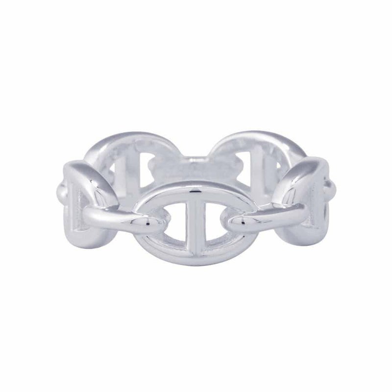 エルメス リング シェーヌダンクル アンシェネPM SV925シルバー リングサイズ56 HERMES ジュエリー