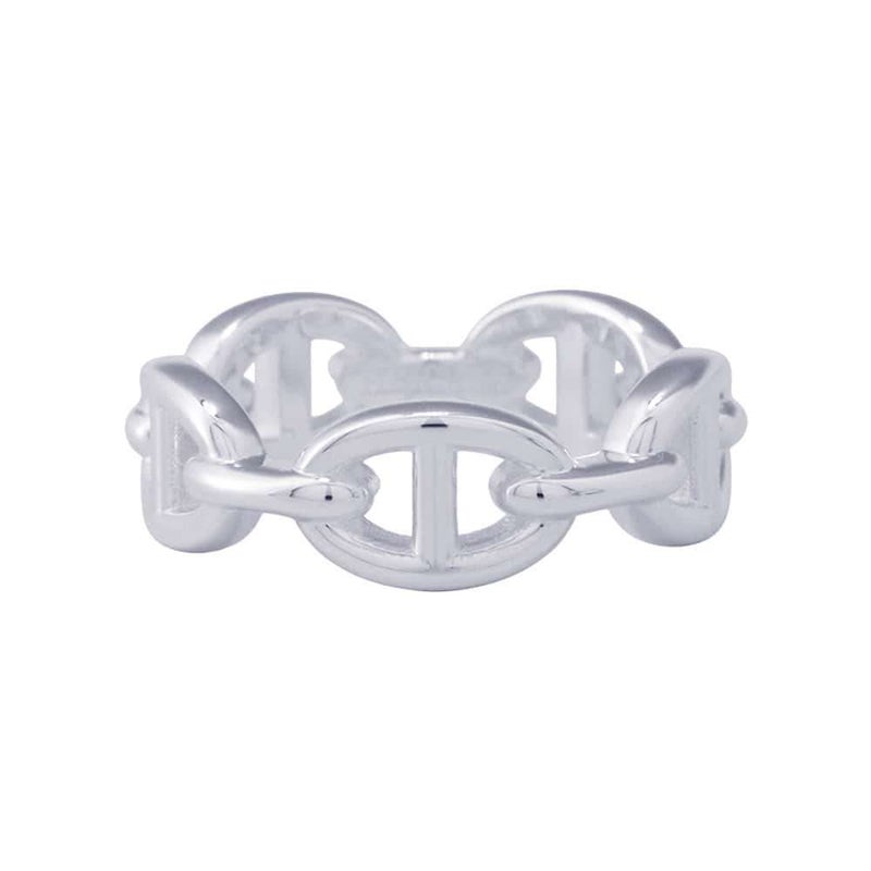 エルメス リング シェーヌダンクル アンシェネPM SV925シルバー リングサイズ56 HERMES ジュエリー