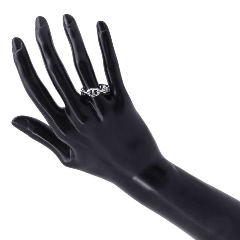 エルメス リング シェーヌダンクル アンシェネPM SV925シルバー リングサイズ56 HERMES ジュエリー