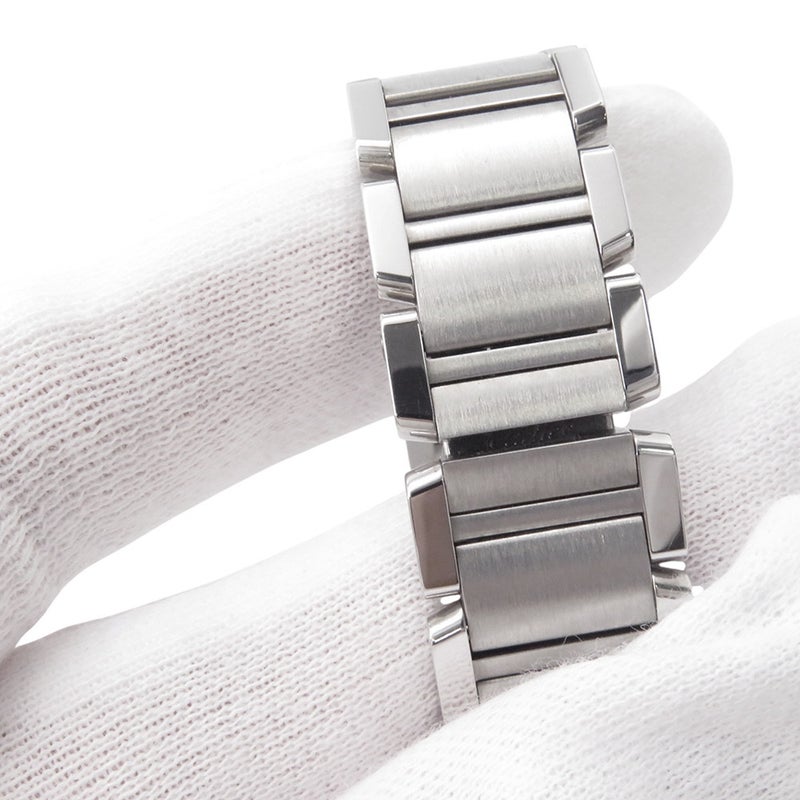 カルティエ タンク フランセーズ SM W51035Q3 Cartier 腕時計 レディース クォーツ 創立160周年アジア限定モデル ピンク文字盤