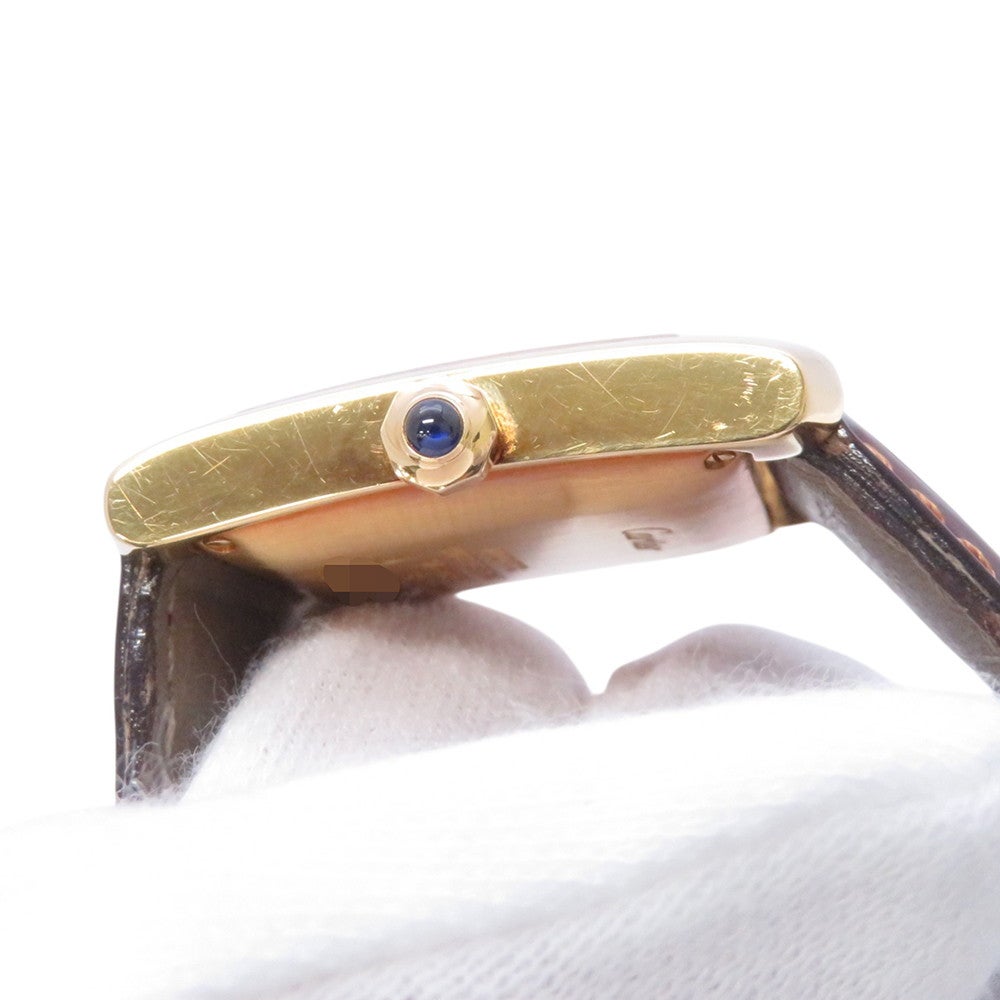 カルティエ タンク フランセーズ LM W5000356 K18YGイエローゴールド Cartier 腕時計 シルバー文字盤 カルティエ タンク フランセーズ LM W5000356 K18YGイエローゴールド