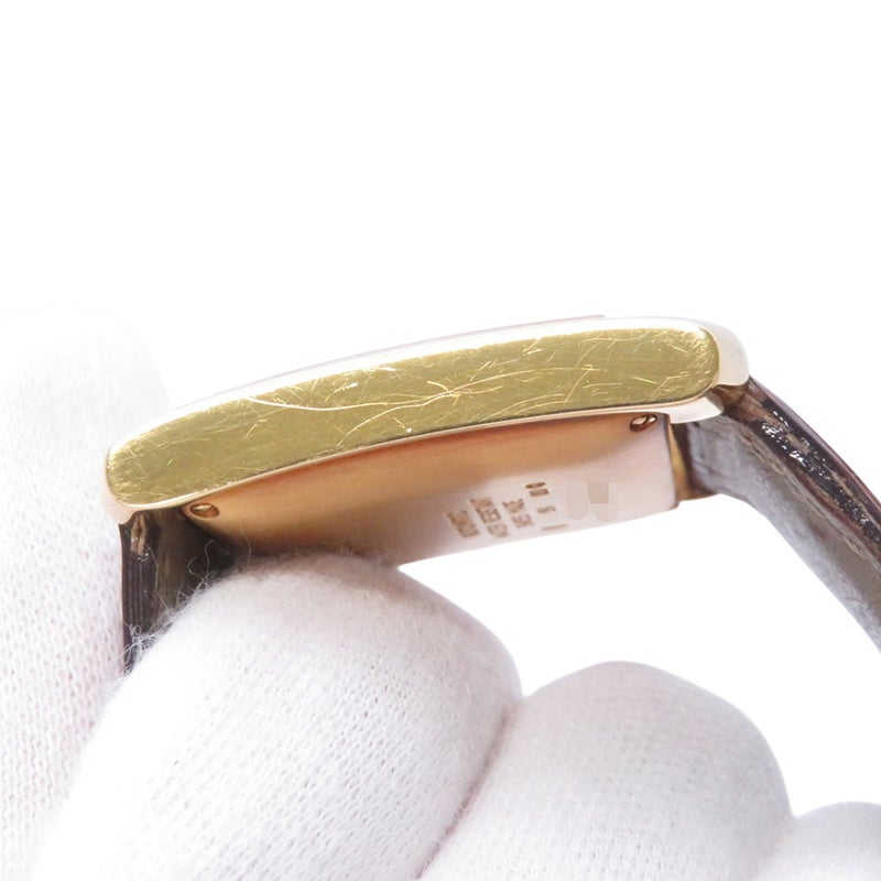 カルティエ タンク フランセーズ LM W5000356 K18YGイエローゴールド Cartier 腕時計 シルバー文字盤