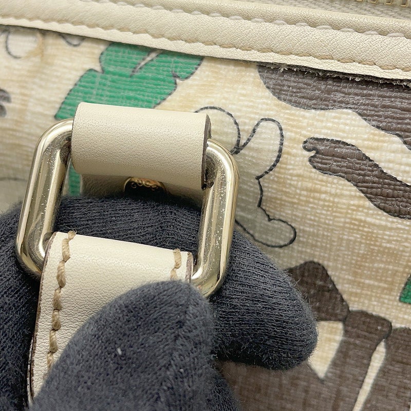 グッチ ハンドバッグ エレファント GGスプリーム/レザー 189895 GUCCI ボストンバッグ