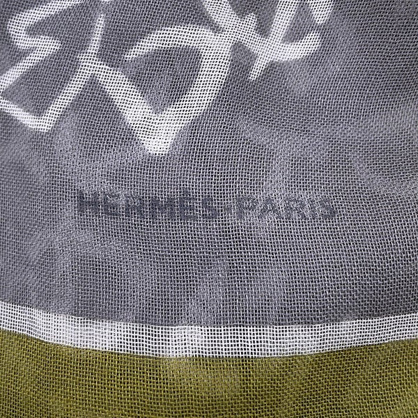 エルメス スカーフ カレH 140 カレジェアン カリグラフィ・エケストル Calligraphie Equestre カシミヤ シルク HERMES
