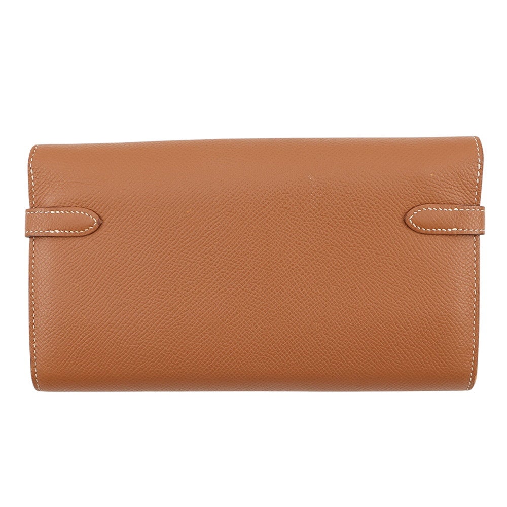 エルメス 長財布 ケリーウォレット ロング ゴールド/シルバー金具