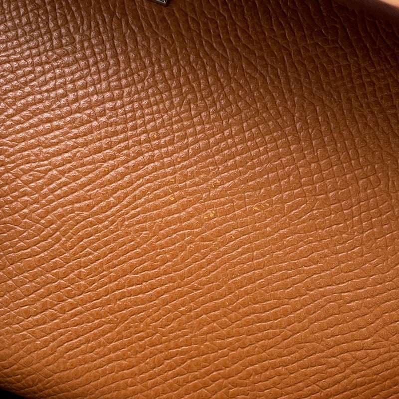 エルメス 長財布 ケリーウォレット ロング ゴールド/シルバー金具 エプソン D刻印 HERMES