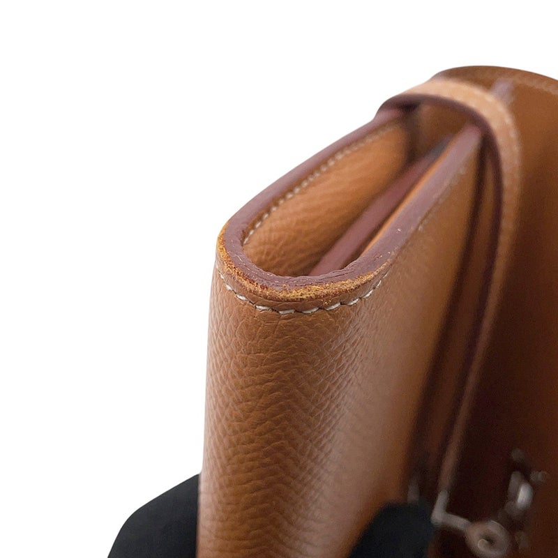 エルメス 長財布 ケリーウォレット ロング ゴールド/シルバー金具 エプソン D刻印 HERMES