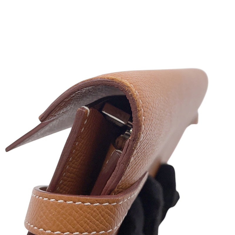 エルメス 長財布 ケリーウォレット ロング ゴールド/シルバー金具 エプソン D刻印 HERMES