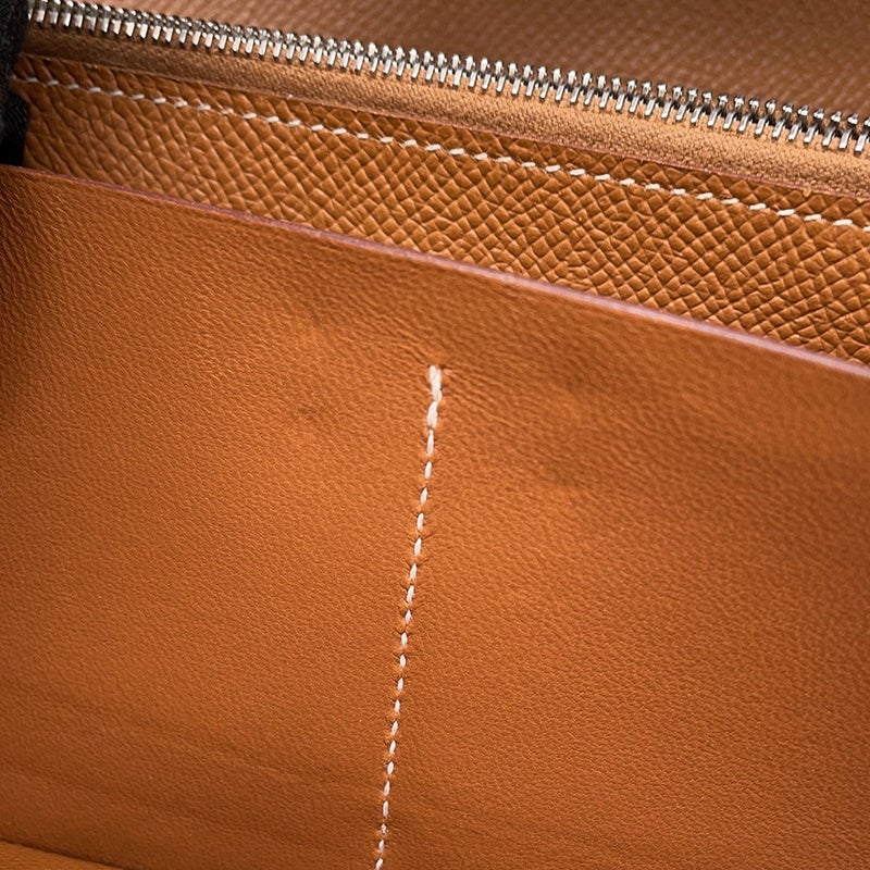 エルメス 長財布 ケリーウォレット ロング ゴールド/シルバー金具 エプソン D刻印 HERMES