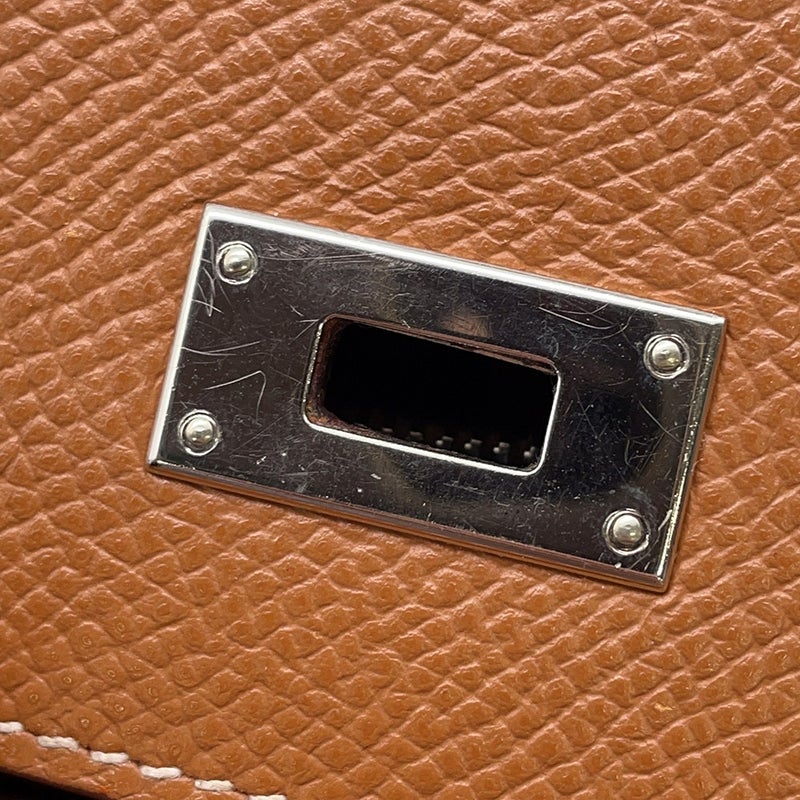 エルメス 長財布 ケリーウォレット ロング ゴールド/シルバー金具 エプソン D刻印 HERMES