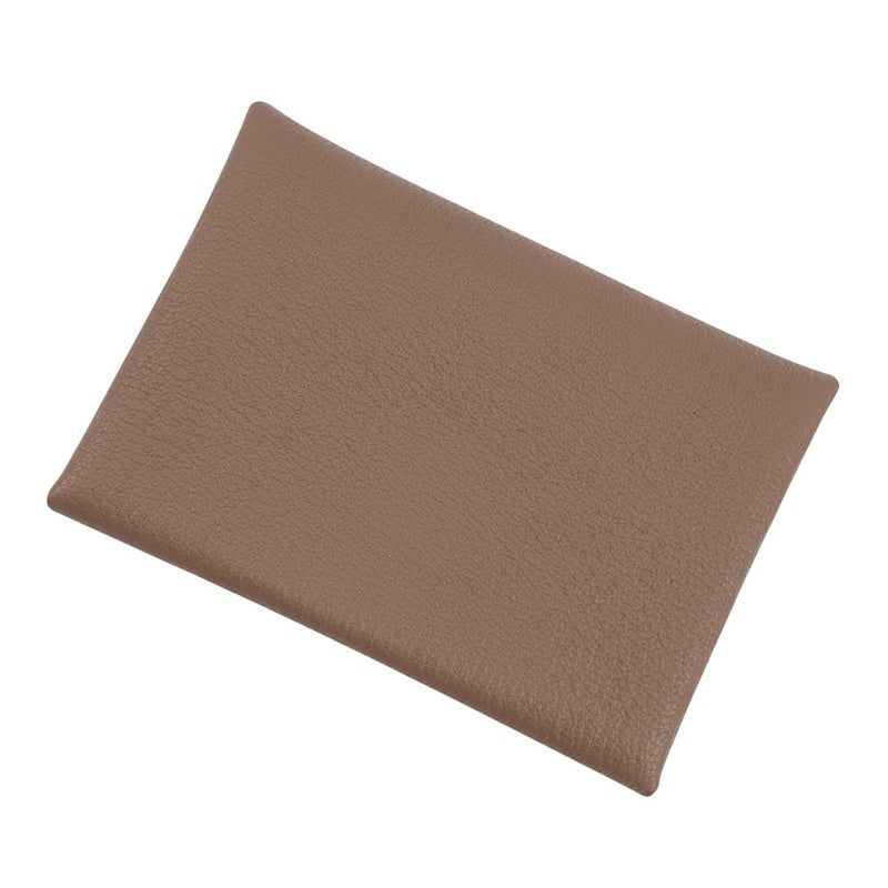 エルメス コインケース カルヴィ デュオ エトゥープ/シルバー金具 シェブルミゾル W刻印 財布