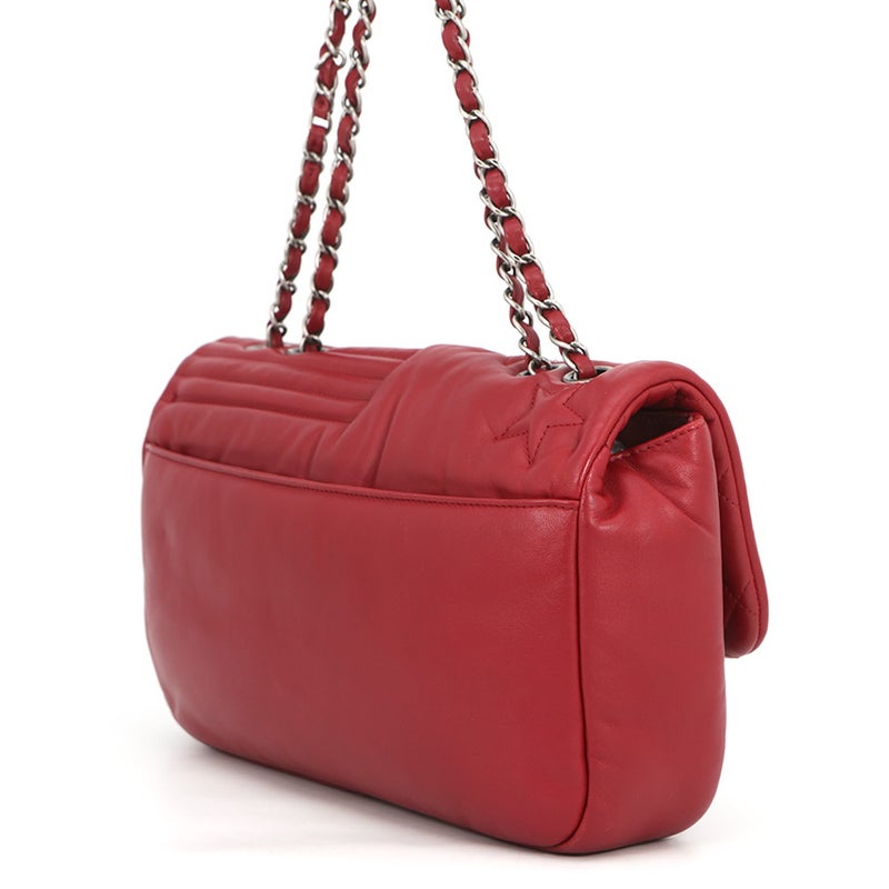 シャネル チェーンショルダーバッグ ココマーク スター ラムスキン CHANEL 2ｗayバッグ