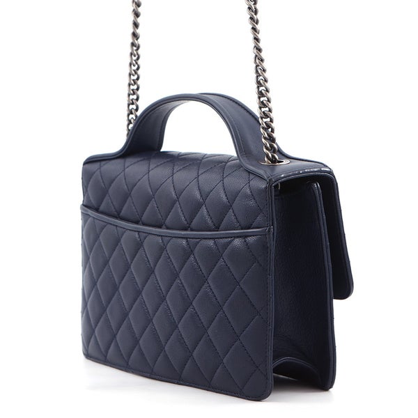 シャネル チェーンショルダーバッグ CCユニバーシティ マトラッセ レザー A93537 CHANEL 2way