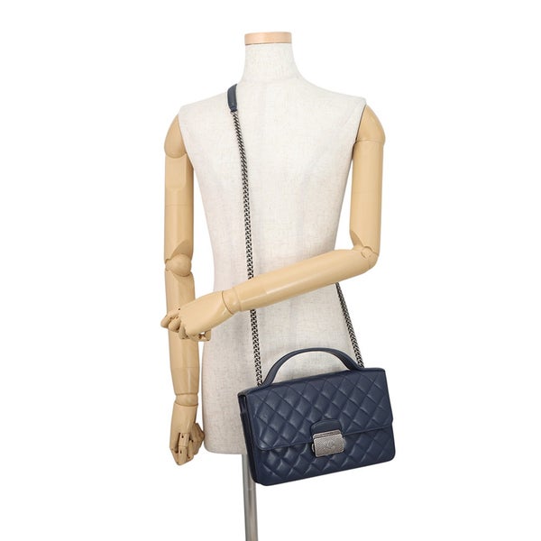 シャネル チェーンショルダーバッグ CCユニバーシティ マトラッセ レザー A93537 CHANEL 2way