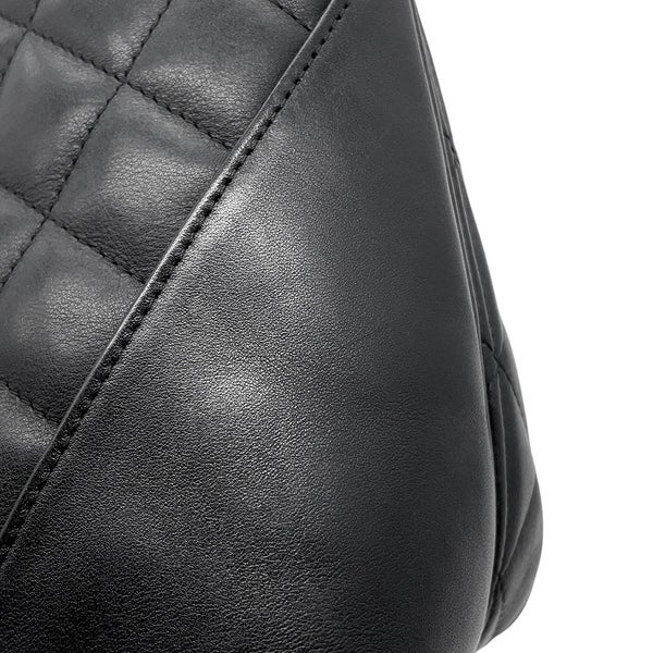 シャネル ハンドバッグ カンボンライン ココマーク ミディアムトート ラムスキン A25167 CHANEL バッグ 黒