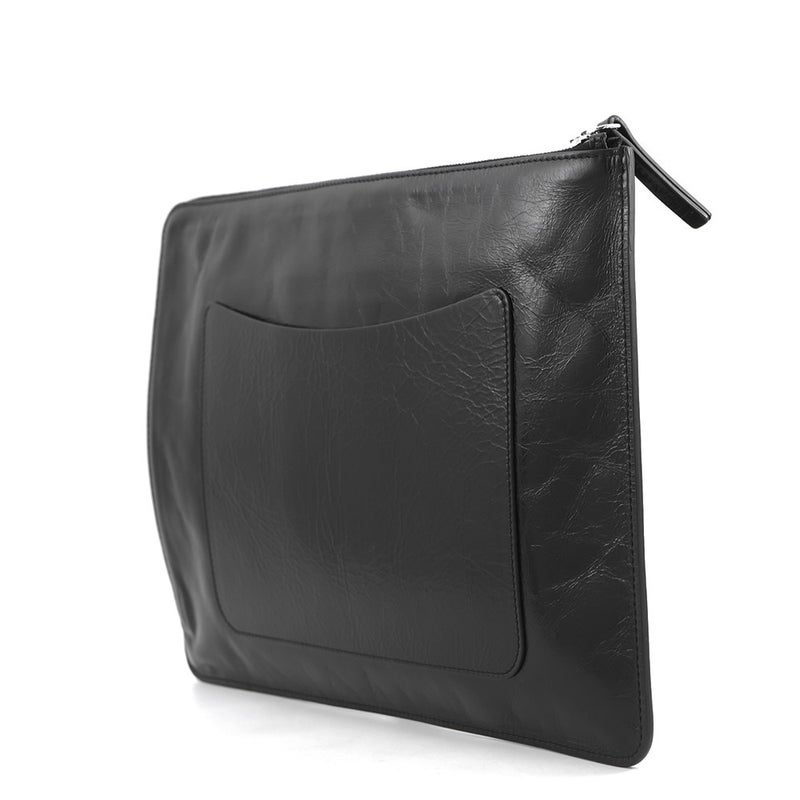 シャネル クラッチバッグ ココマーク レザー CHANEL バッグ セール品 黒