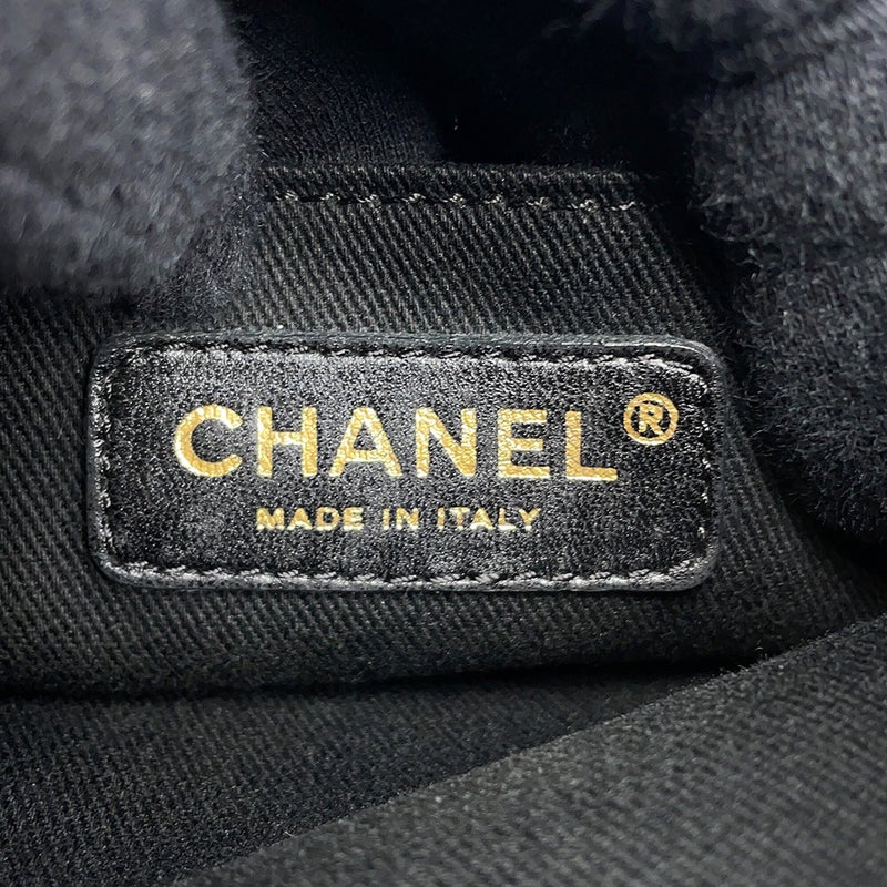 シャネル ショルダーバッグ ココマーク レザー CHANEL ミニバッグ 黒