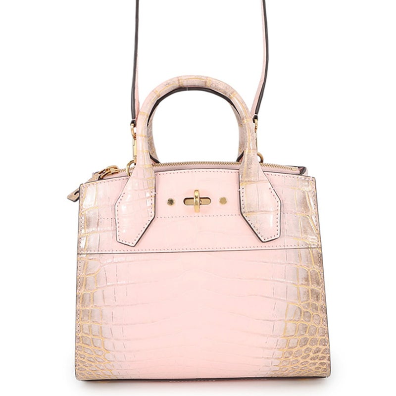 ルイヴィトン ハンドバッグ クロコダイルエキゾチック シティ・スティーマー MINI M98189 LOUIS VUITTON 2wayショルダー