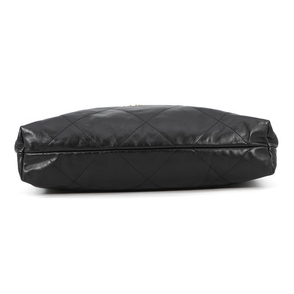 シャネル ハンドバッグ シャネル22 ミディアム シャイニーカーフスキン AS3261 CHANEL バッグ ショルダーバッグ 黒