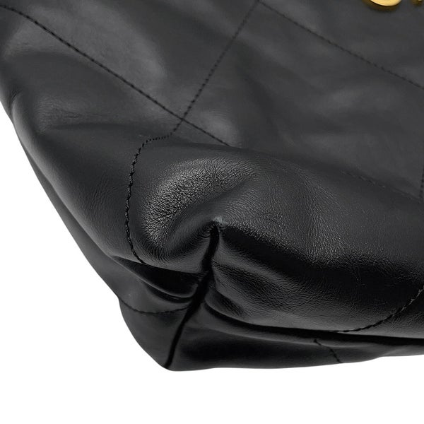 シャネル ハンドバッグ シャネル22 ミディアム シャイニーカーフスキン AS3261 CHANEL バッグ ショルダーバッグ 黒