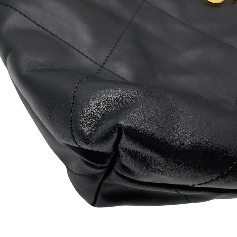 シャネル ハンドバッグ シャネル22 ミディアム シャイニーカーフスキン AS3261 CHANEL バッグ ショルダーバッグ 黒