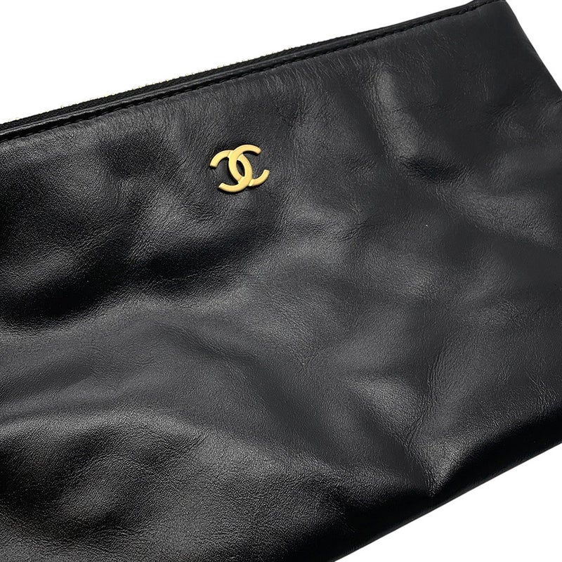 シャネル ハンドバッグ シャネル22 ミディアム シャイニーカーフスキン AS3261 CHANEL バッグ ショルダーバッグ 黒