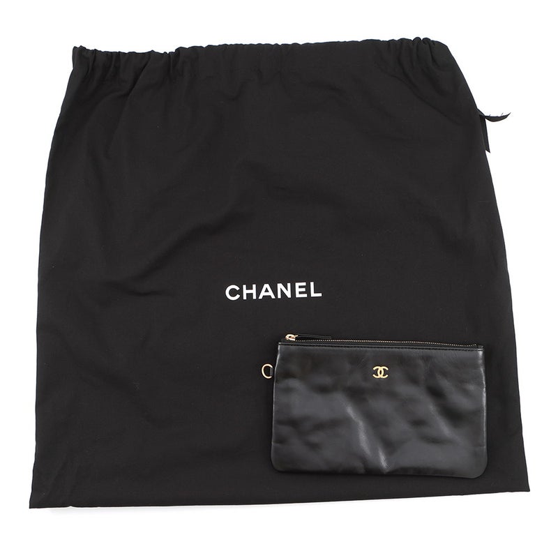 シャネル ハンドバッグ シャネル22 ミディアム シャイニーカーフスキン AS3261 CHANEL バッグ ショルダーバッグ 黒