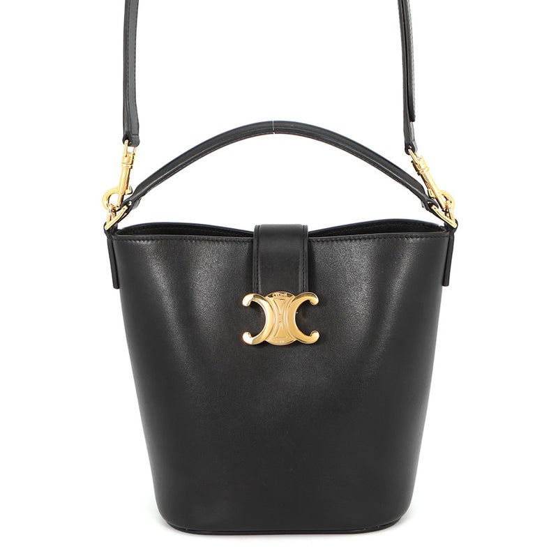 セリーヌ ハンドバッグ トリオンフ スモール バケット ルイーズ 119173FX9.04LU CELINE 2way 黒