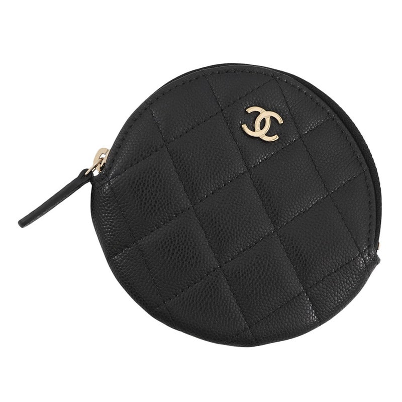 シャネル コインケース マトラッセ ココマーク  キャビアスキン AP3594 CHANEL 財布 黒